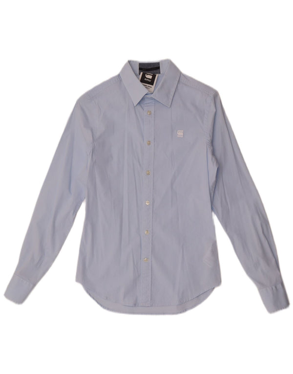 G-Star Mens Shirt Small Blue Cotton