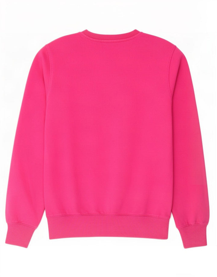 Superdry Mens Sweatshirt Jumper Large Pink Cotton