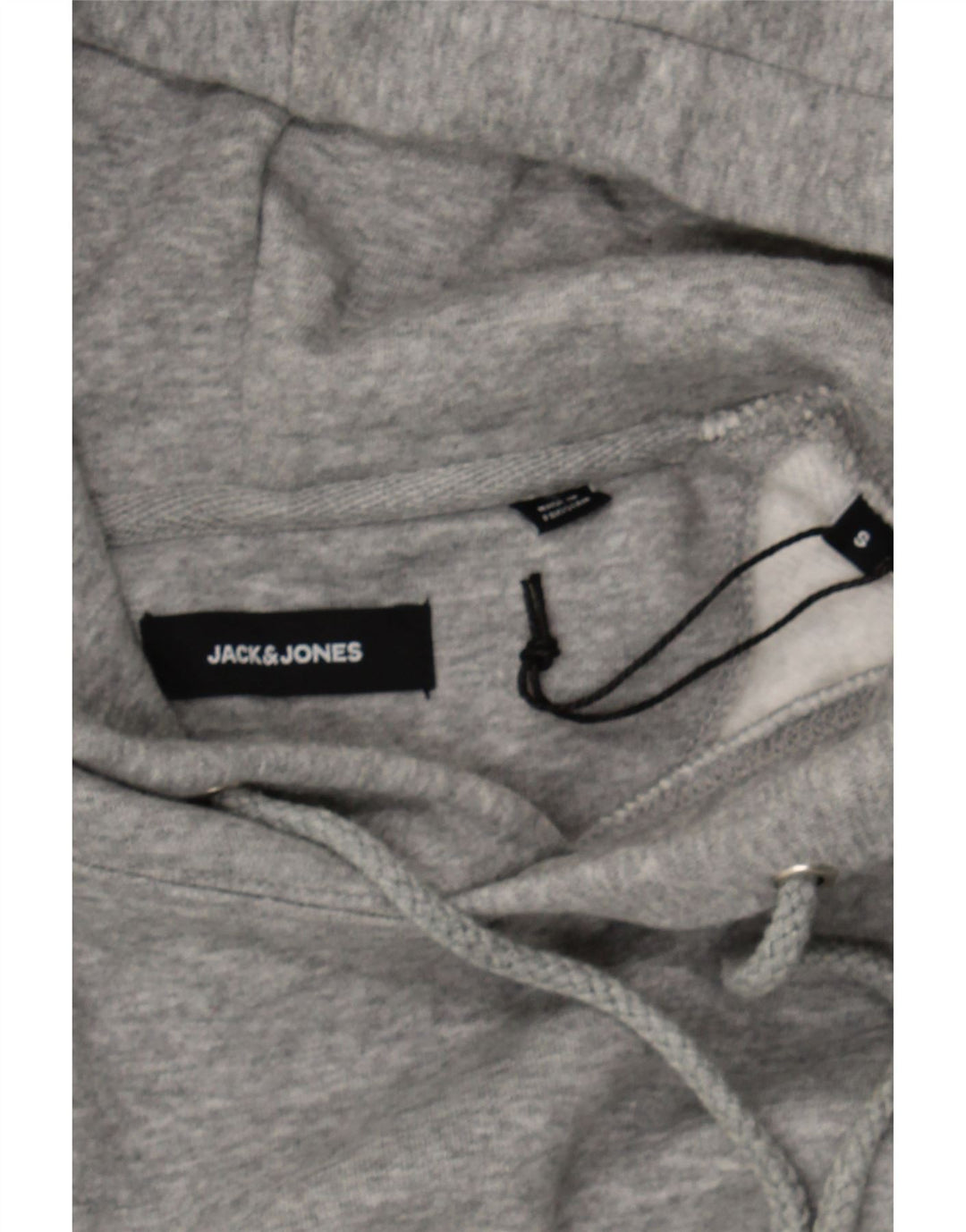 JACK & JONES Mens Hoodie Jumper Small Grey Cotton Vintage Jack & Jones and Second-Hand Jack & Jones from Messina Hembry 
