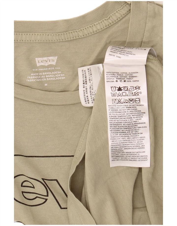 T-shirt grafica da uomo LEVI'S Top in cotone kaki medio