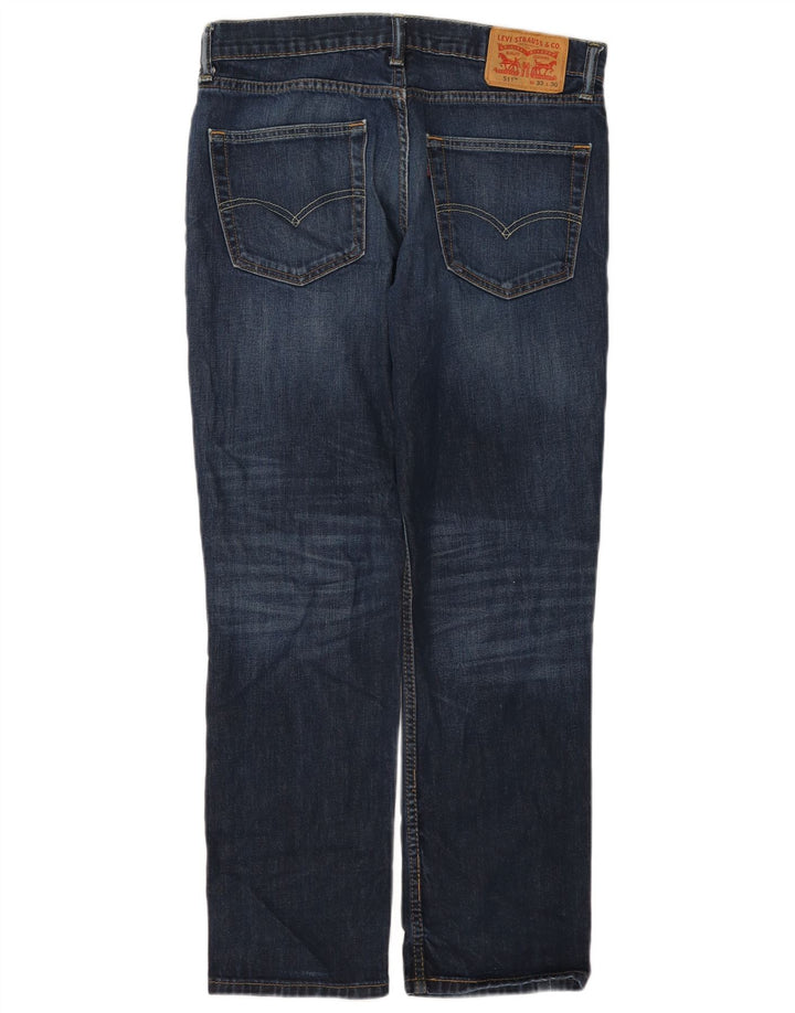 Levi's Herren 511 Slim Jeans W33 L30 Marineblaue Baumwolle
