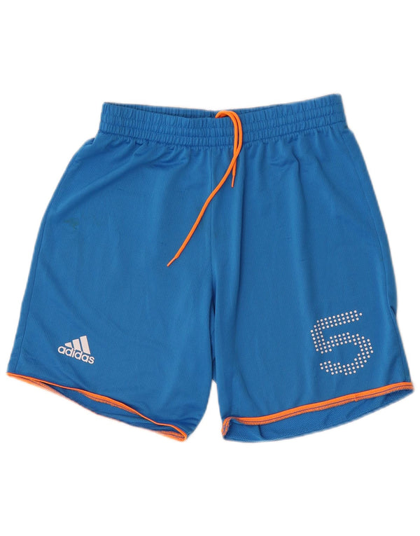 Adidas Mens Graphic Sport Shorts Pequeño Azul Poliéster