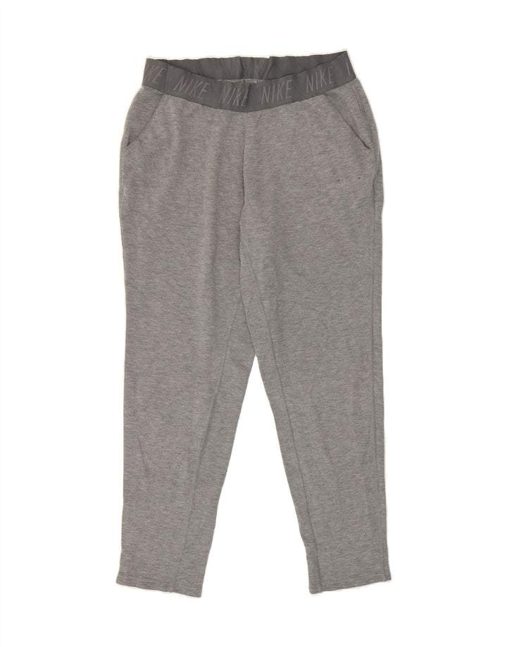 NIKE Womens Graphic Tracksuit Trousers UK 14 Medium Grey Polyester Vintage Nike and Second-Hand Nike from Messina Hembry 