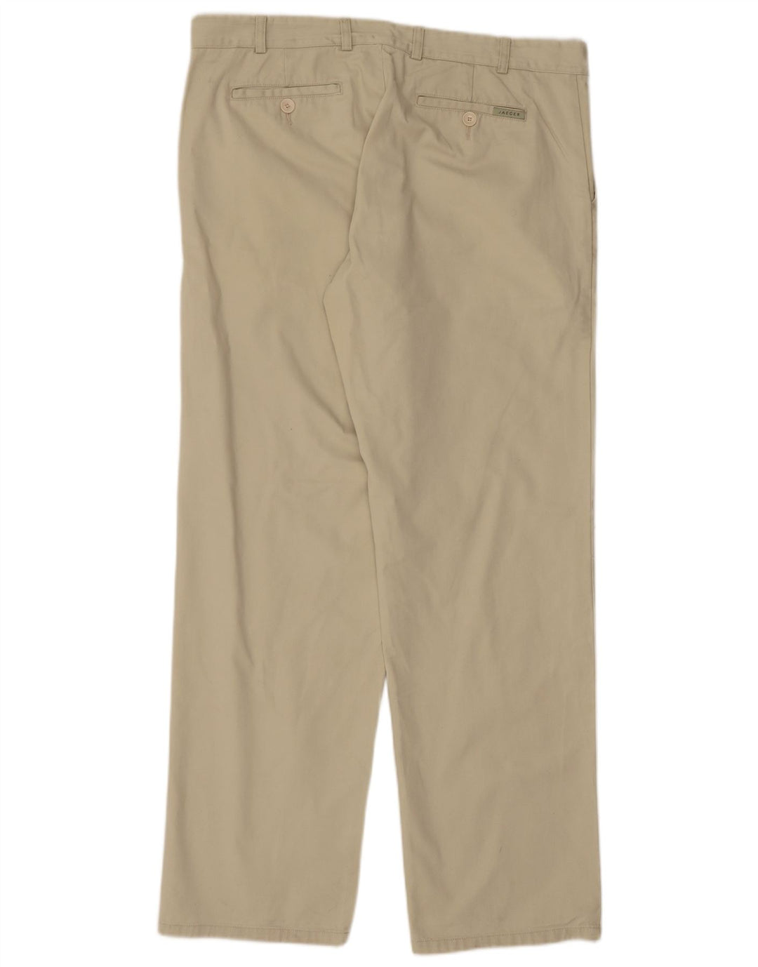 Calça chino reta masculina JAEGER W38 L33 algodão verde