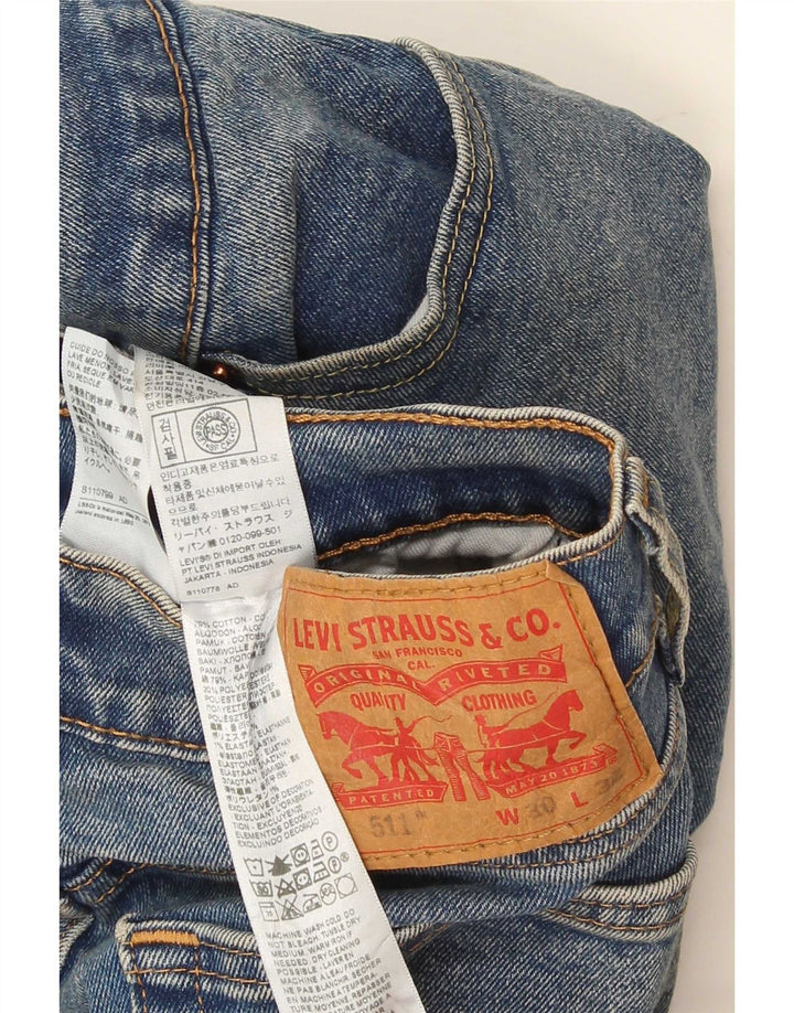 Levi's Mens 511 Slim Jeans W30 L32 Blue Cotton