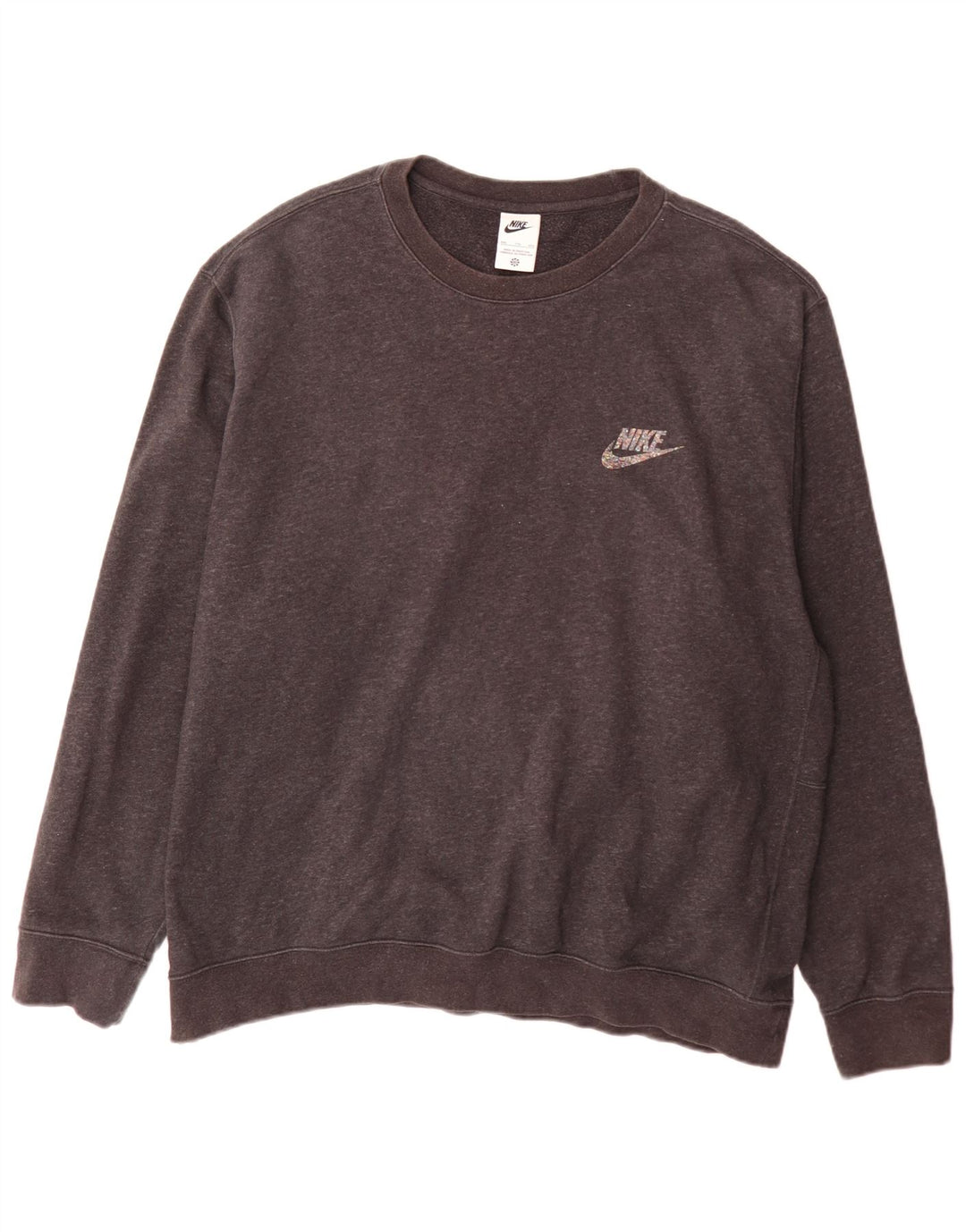 Nike Mens Sweatshirt Jumper 2XL Grey Cotton