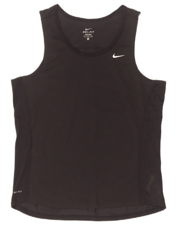 Canotta Nike Dri Fit da uomo, poliestere medio nero