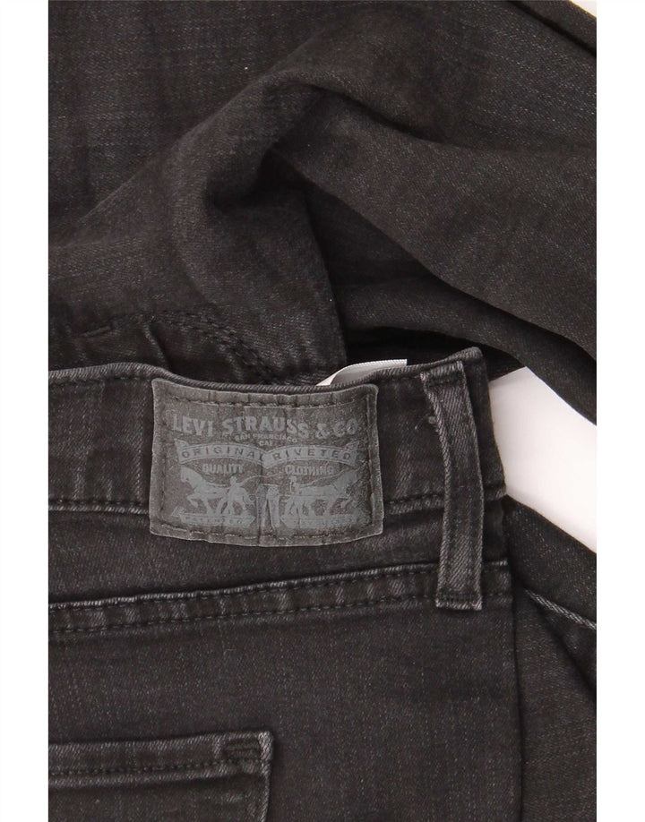 Levi's Womens 314 Shaping Straight Jeans W32 L30 Black Cotton