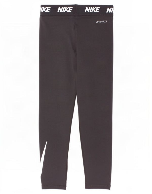 Leggings Nike Graphic para meninas de 6 a 7 anos grandes pretas