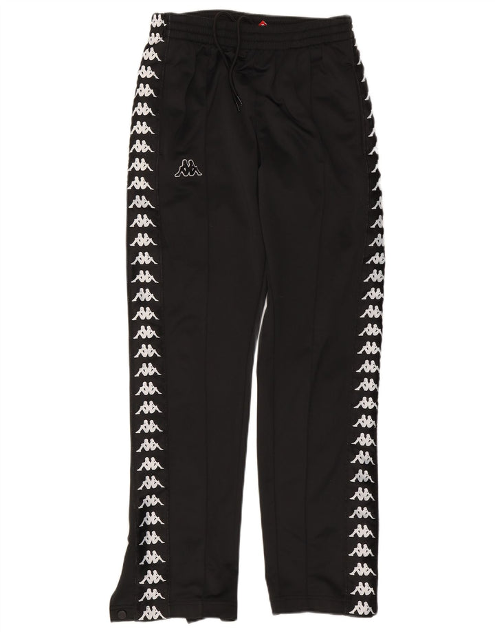 Kappa Herren-Trainingshose mit Grafik, Größe S, Schwarz