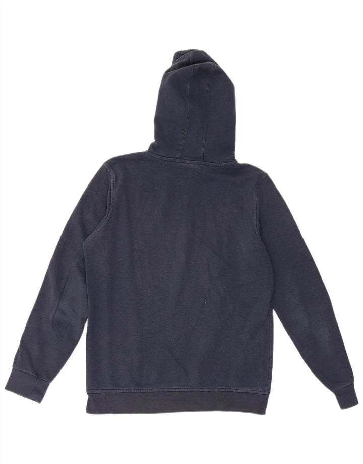 Umbro Mens Graphic Hoodie Jumper Medium Navy Blue Cotton