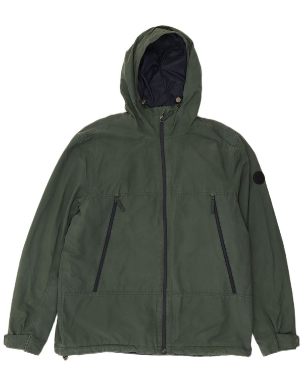 Timberland Herre Windbreaker Jacket UK 42 XL Grøn Bomuld