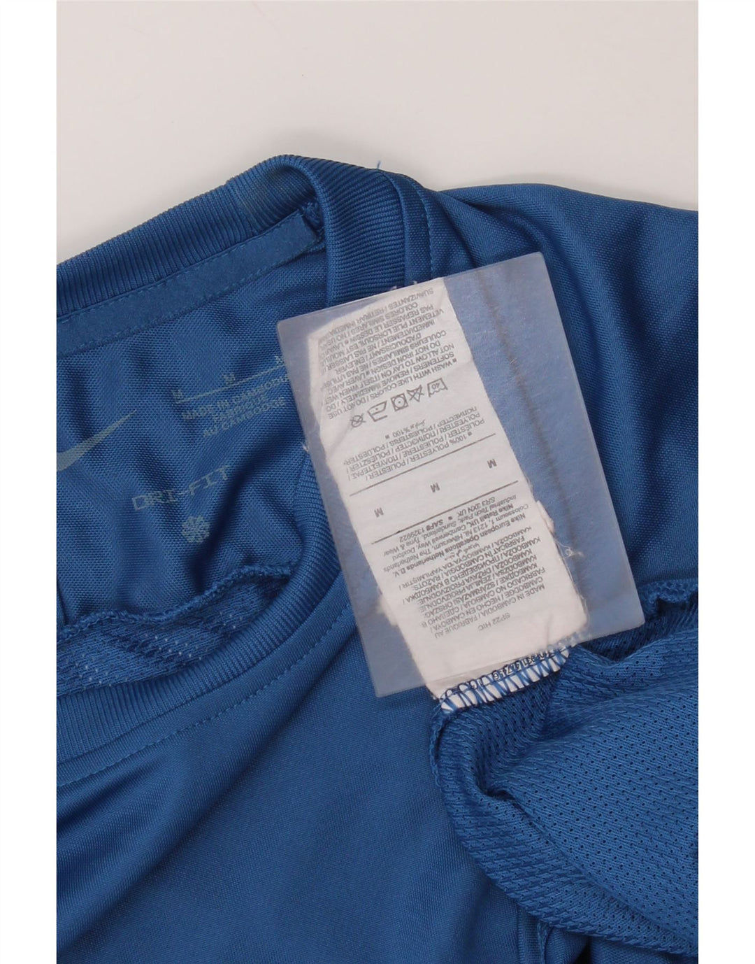 Nike Herren Dri Fit T-Shirt Top Mittelblaues Polyester