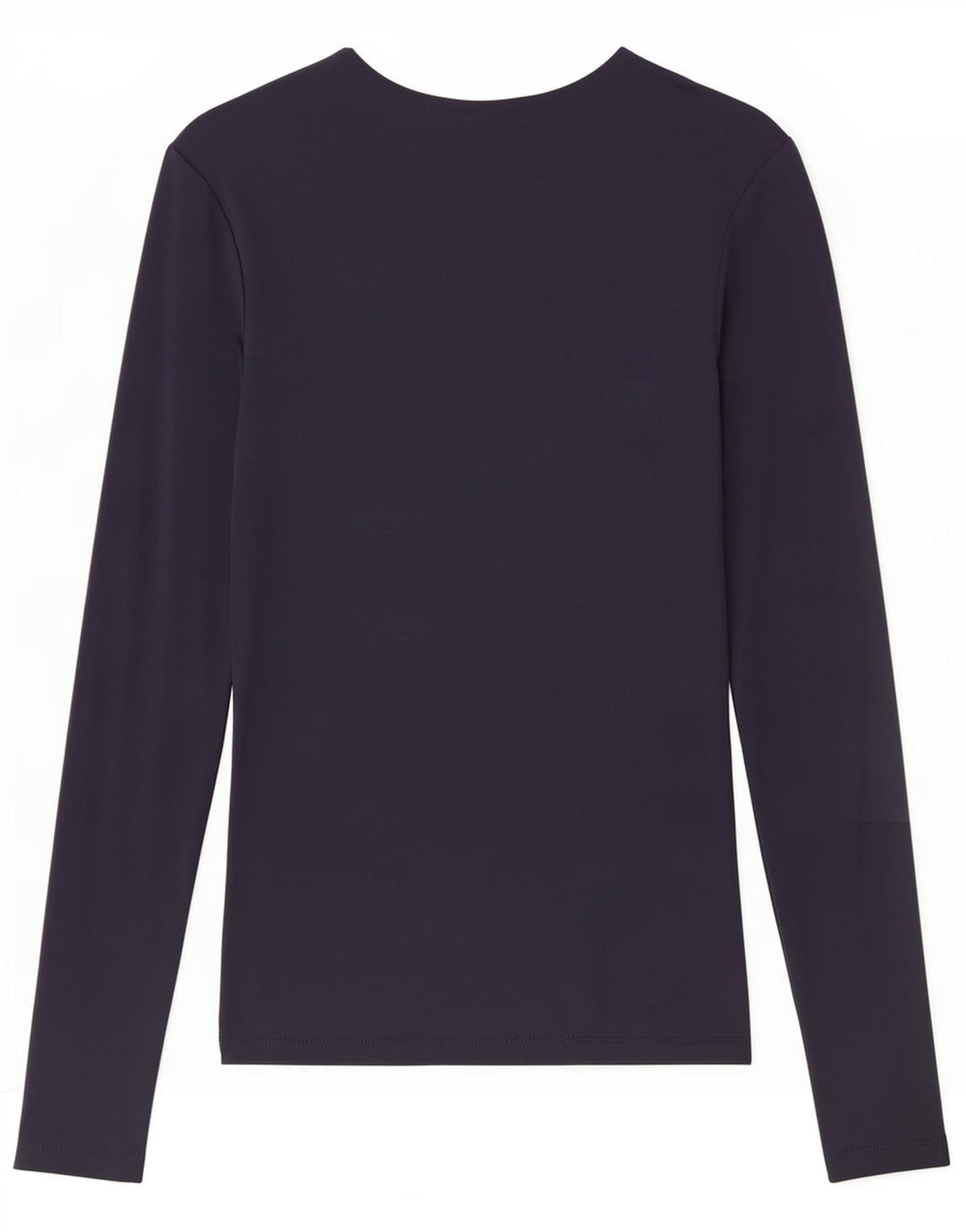 Zara Mujer Top Manga Larga UK 8 Small Azul Marino Poliamida