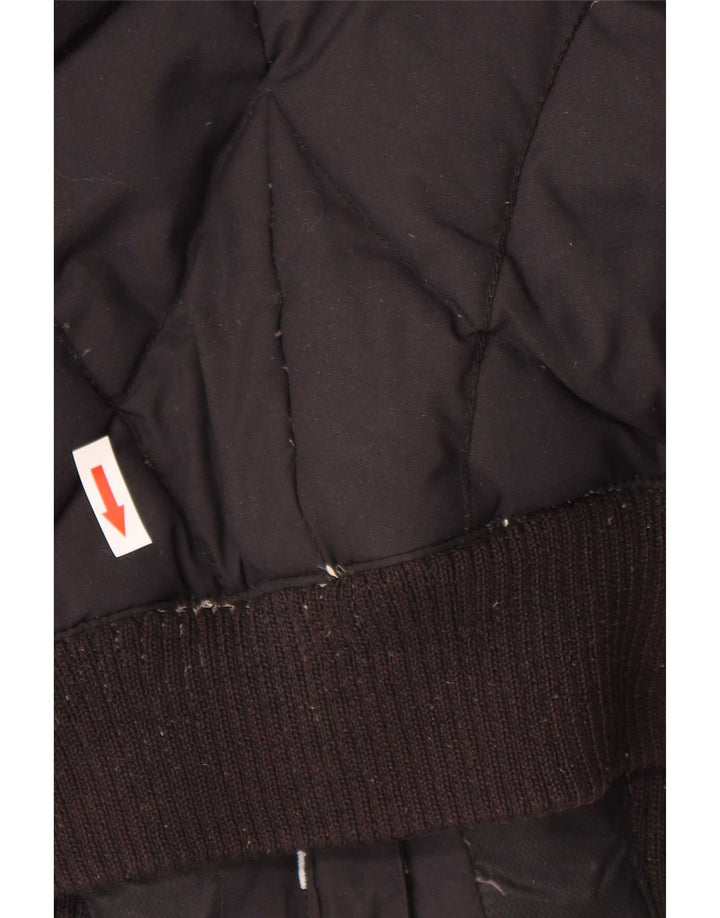 Helly Hansen Dame Hætte Polstret Jakke UK 14 Medium Sort Nylon