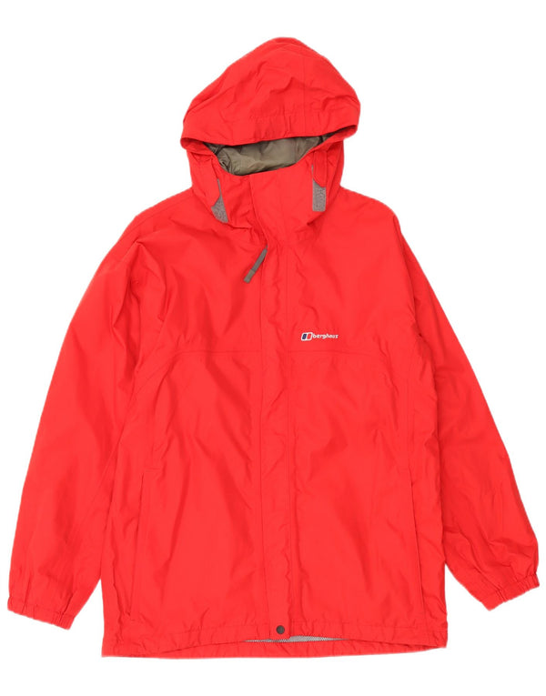 Berghaus Boys kišna jakna s kapuljačom 12-13 godina crvena najlon
