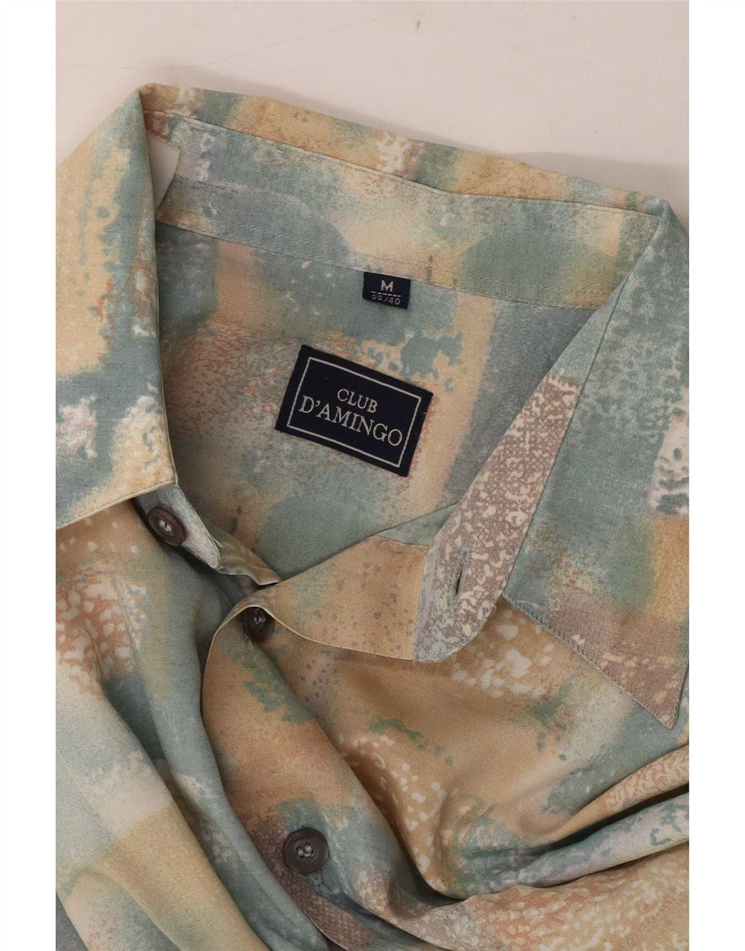 Club D'Amingo Mens Abstract Pattern Shirt Size 38/40 Medium Multicoloured