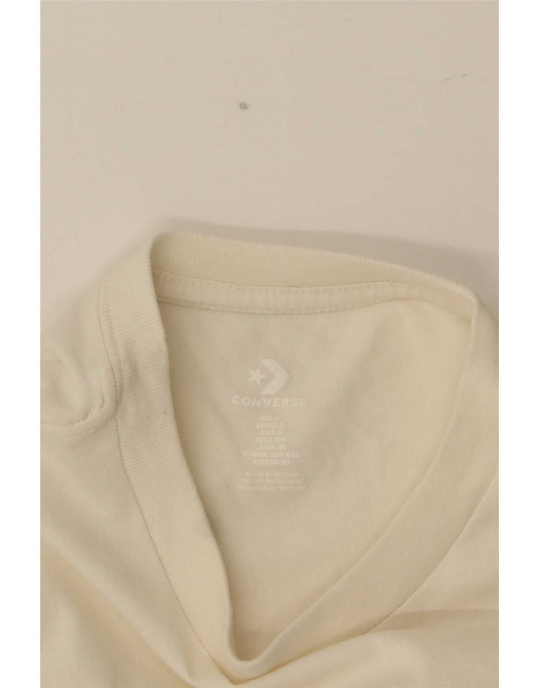 Converse Womens Graphic T-Shirt Top UK 8 Small White
