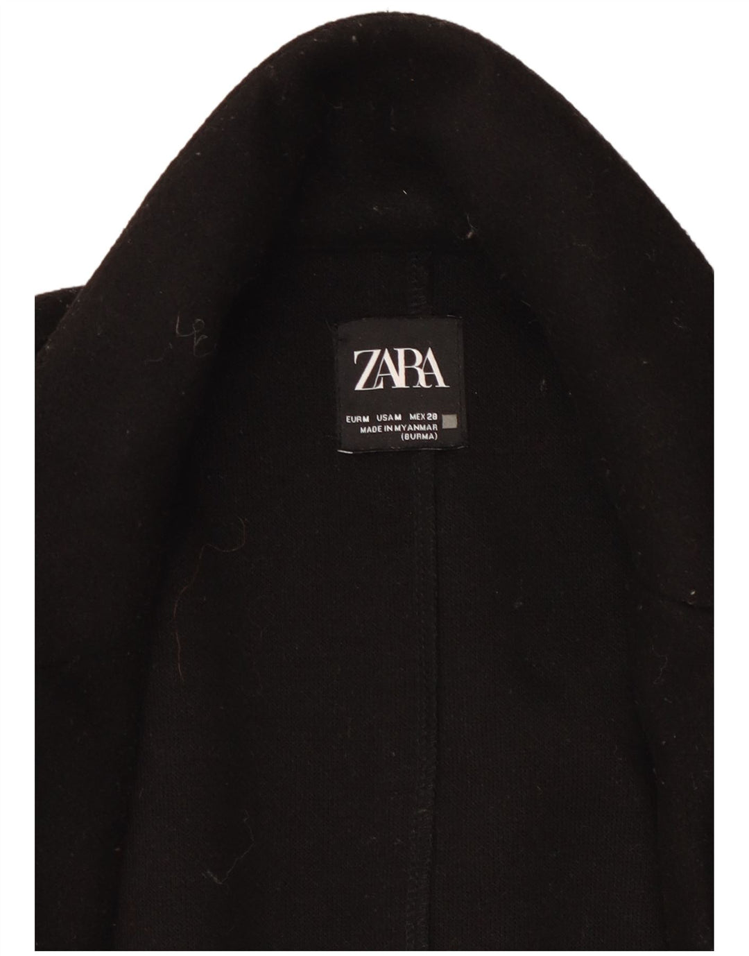 Женское открытое пальто Zara UK 14, средний черный
