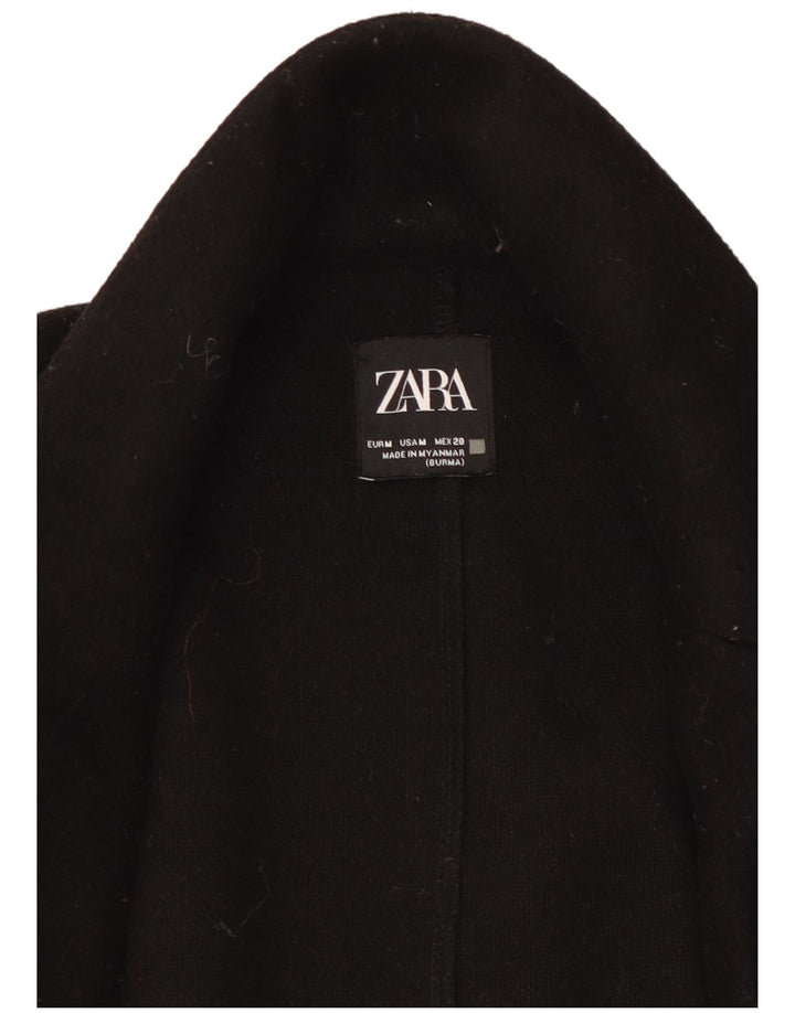 Женское открытое пальто Zara UK 14, средний черный
