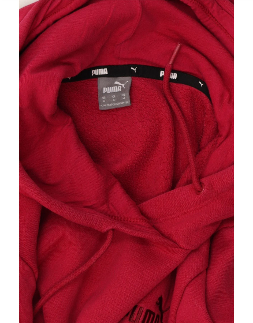 PUMA Womens Hoodie Jumper UK 14 Medium Pink