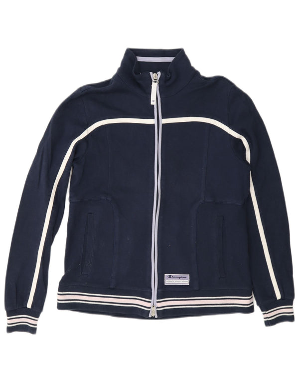 Giacca da ginnastica Champion da donna Easy Fit, taglia UK 10, piccola, in cotone blu navy