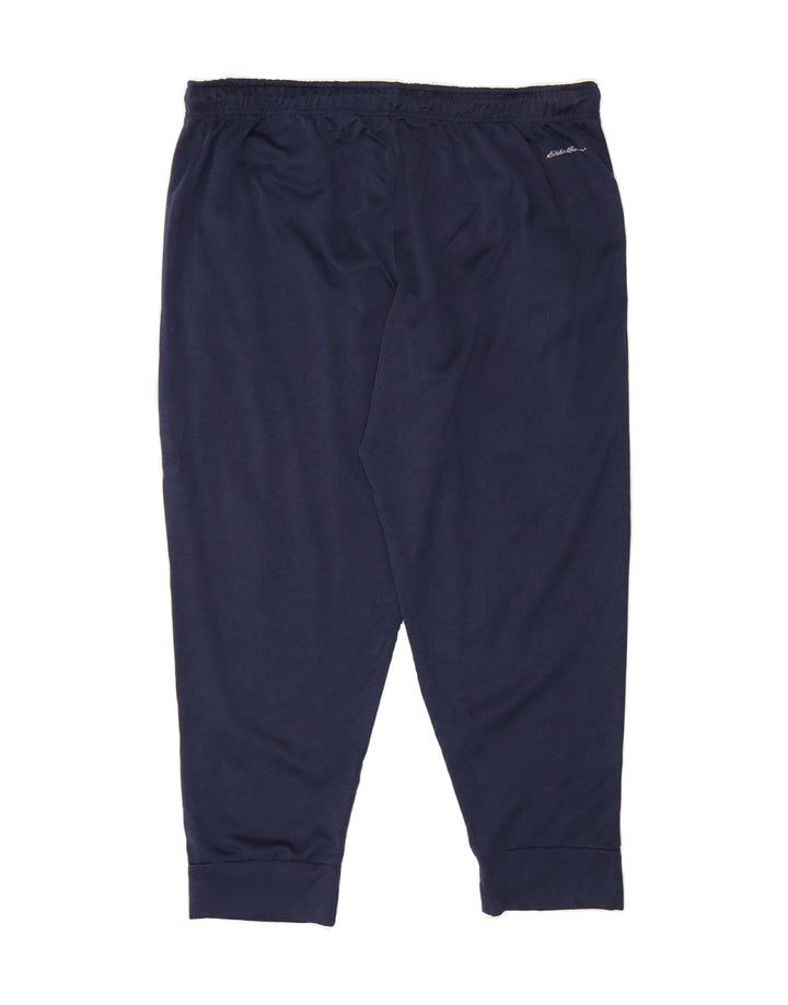 EDDIE BAUER Mens Tracksuit Trousers Joggers 2XL  Navy Blue Polyester Vintage Eddie Bauer and Second-Hand Eddie Bauer from Messina Hembry 