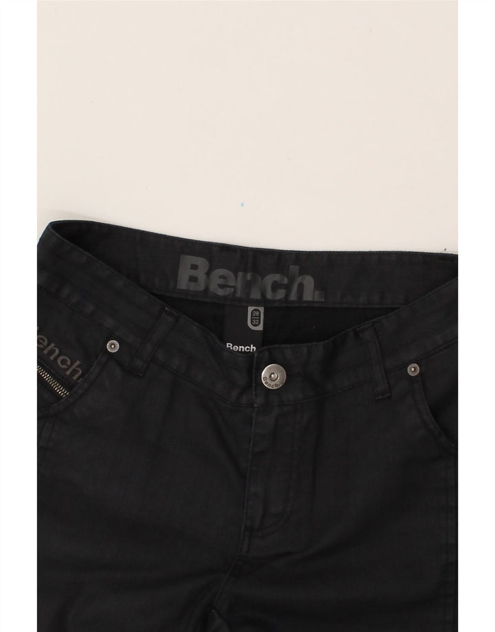 BENCH Womens Slim Jeans W28 L32  Black Cotton Vintage Bench and Second-Hand Bench from Messina Hembry 