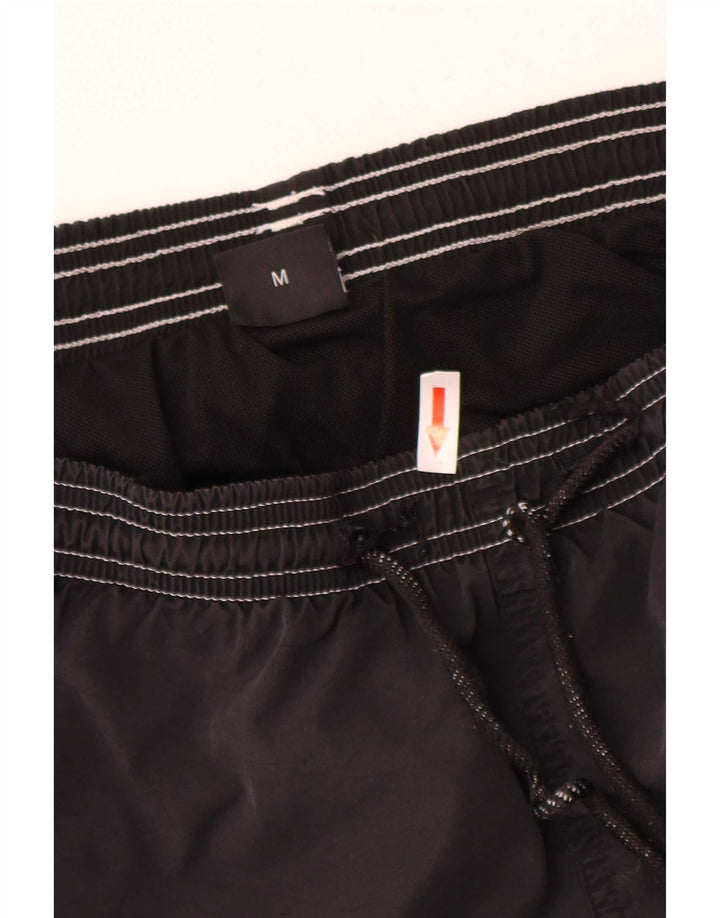 Hugo Boss Herre grafiske svømmeshorts Medium Sort Polyamid