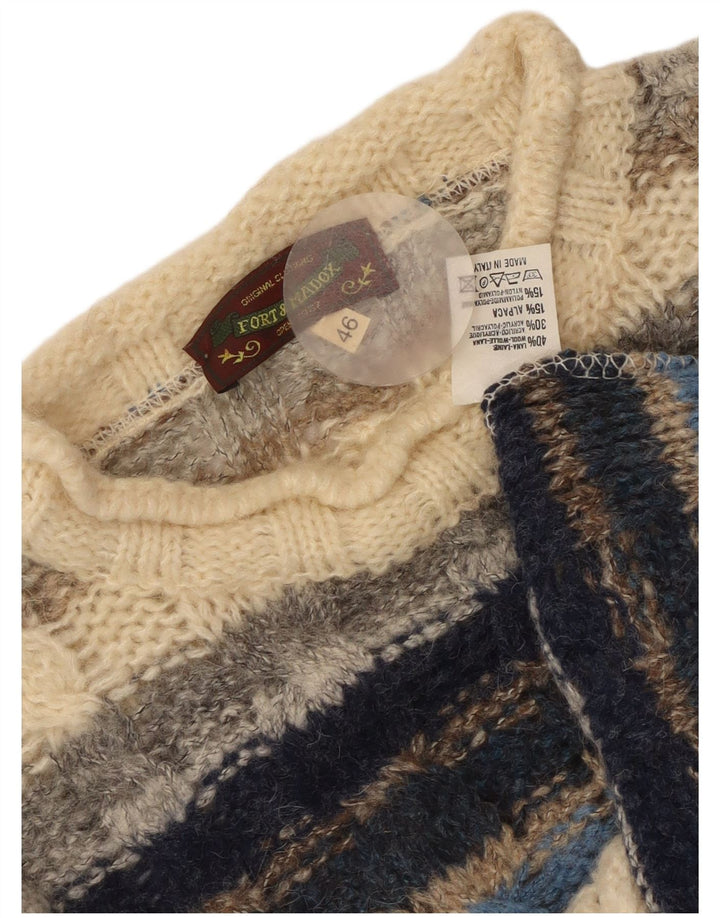 Maglione da donna Fort & Madox con collo alto IT 46 grande multicolore