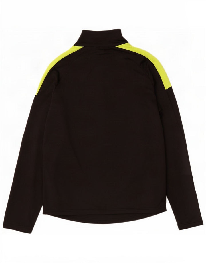 Ellesse Haut de survêtement à col zippé pour homme Noir moyen Colourblock