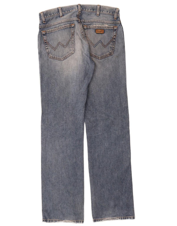 Wrangler Mens Dakota Straight Jeans W32 L34 kék pamut