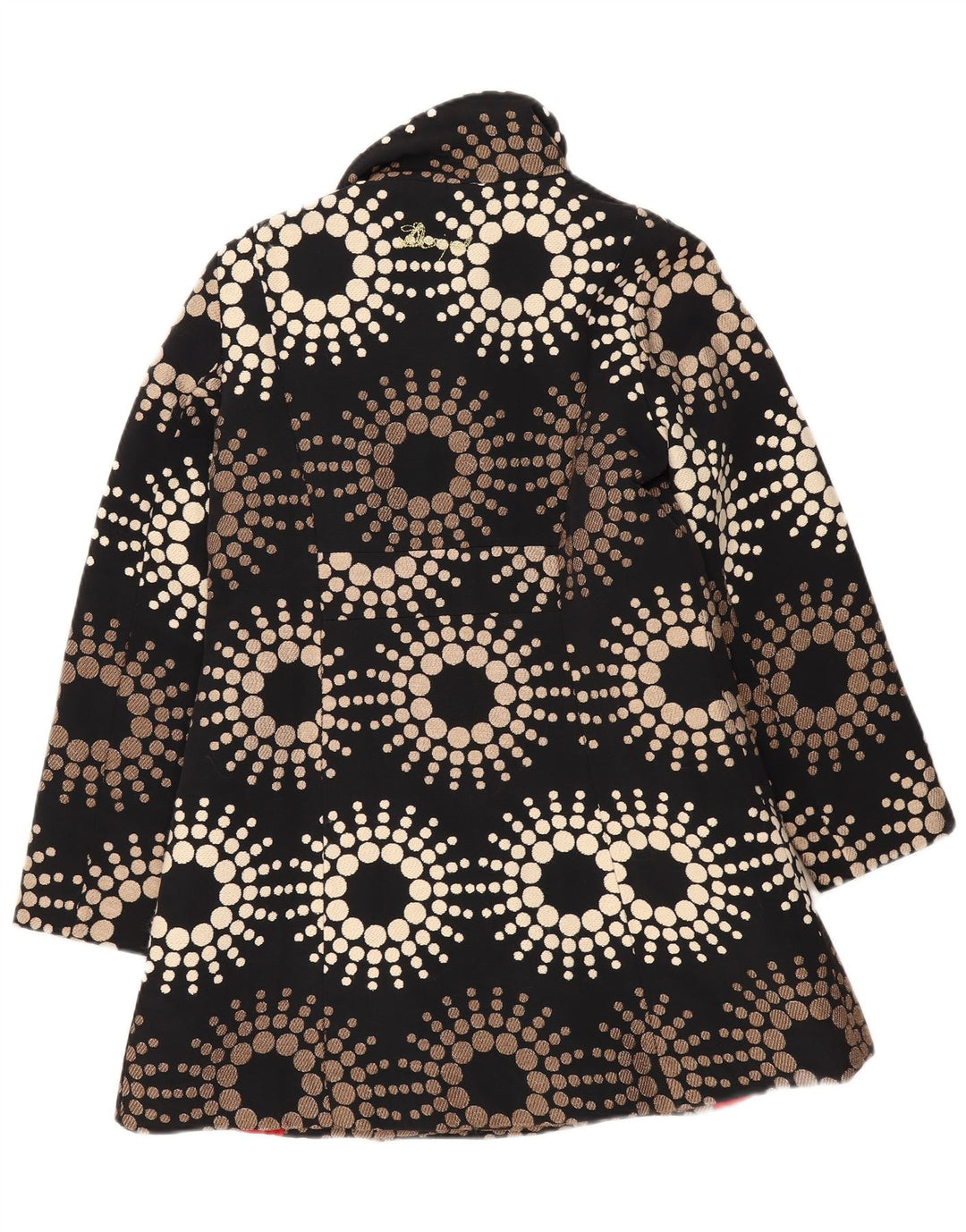 Palton pentru femei Desigual EU 44 XL Poliester geometric negru