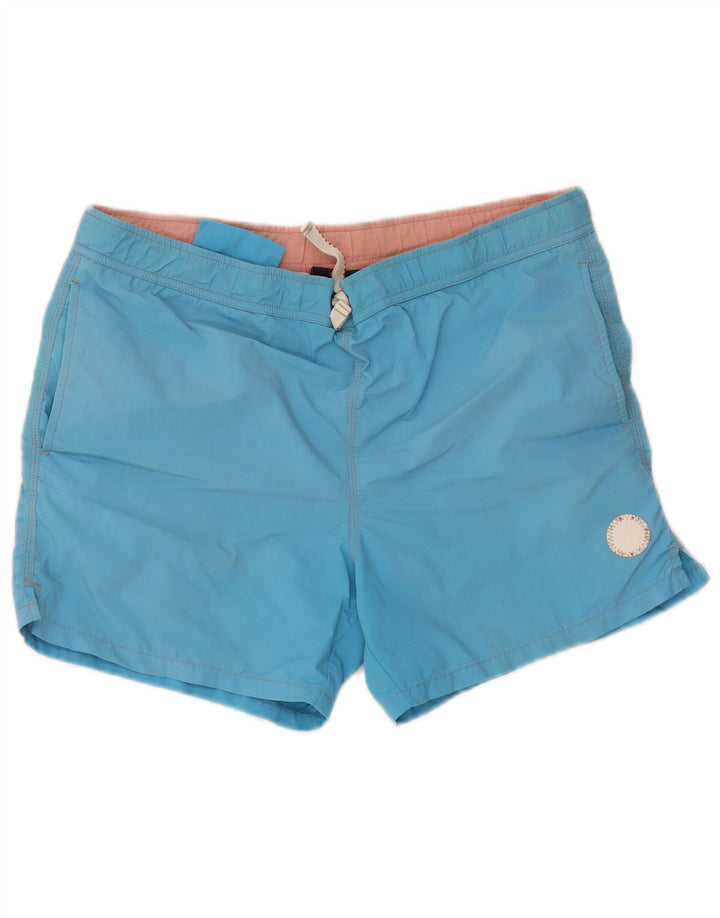 Murphy & Nye Mens Graphic Swimming Shorts Medium Blue Polyester