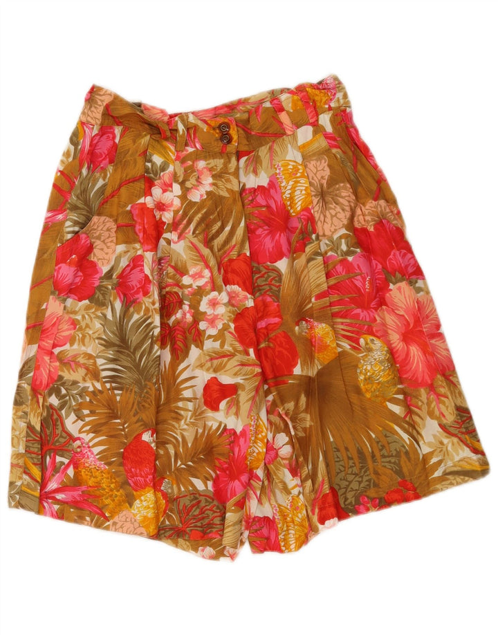 Express Womens High Waist Casual Shorts Medium W26 Multicoloured Floral
