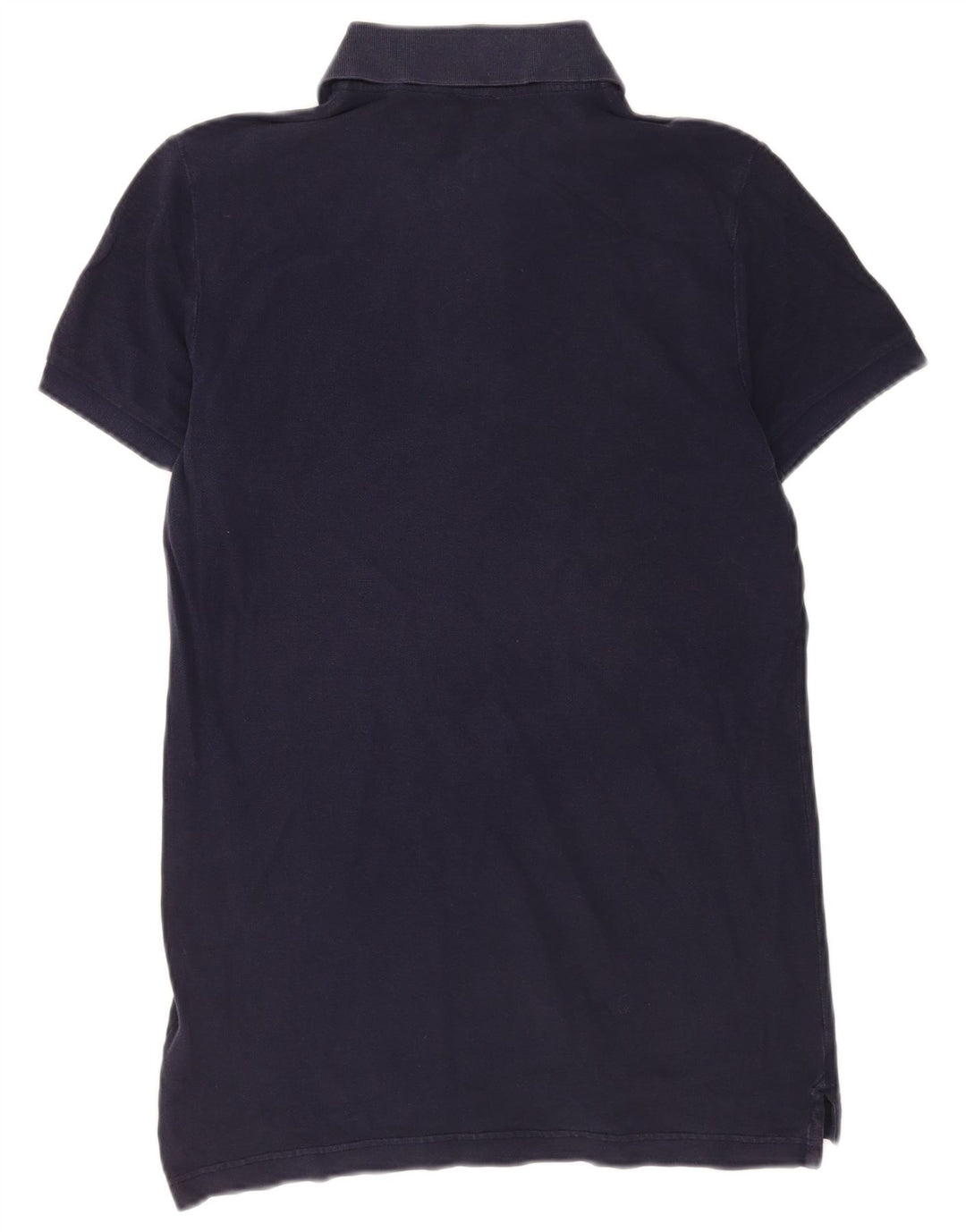 Benetton Mens Polo Shirt Medium Navy Blue Cotton