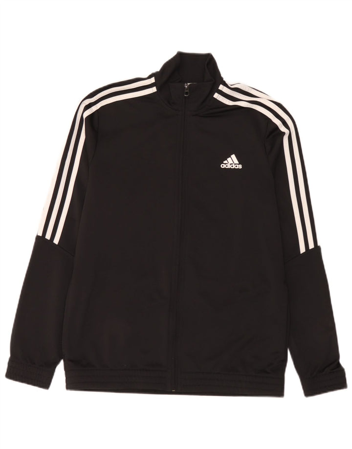 Giacca Top della tuta da ragazzo Adidas 13-14 anni in poliestere nero