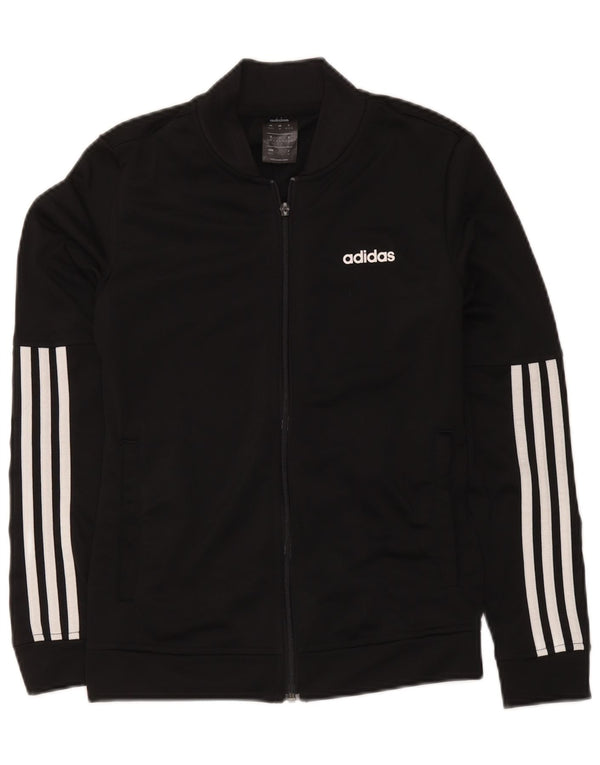 Adidas Mujer Chándal Top Chaqueta UK 4/6 XS Negro Poliéster