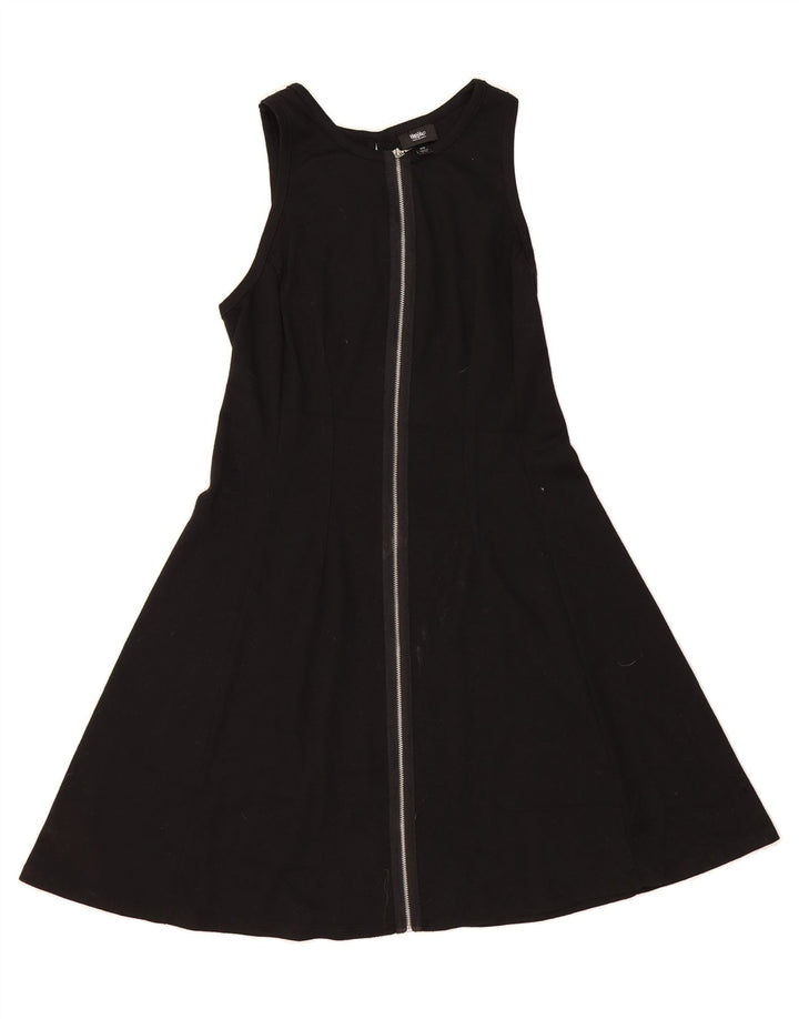 MOSSIMO Womens Sleeveless A-Line Dress UK 12 Medium Black Polyester Vintage Mossimo and Second-Hand Mossimo from Messina Hembry 