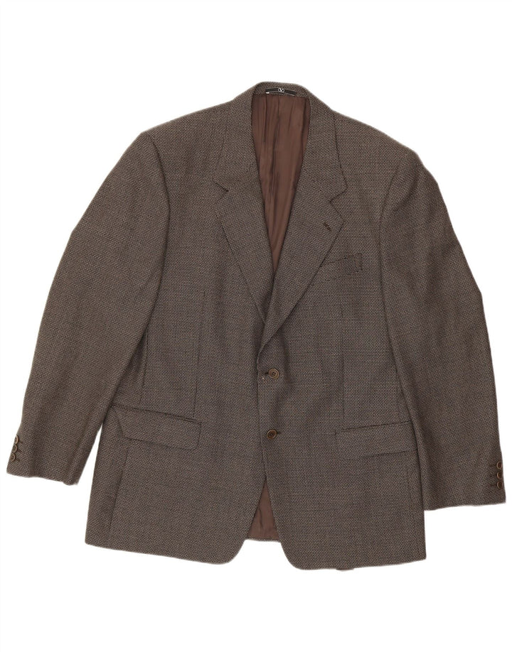 Giacca blazer da uomo a 2 bottoni Valentino IT 44 2XL pied de poule grigio