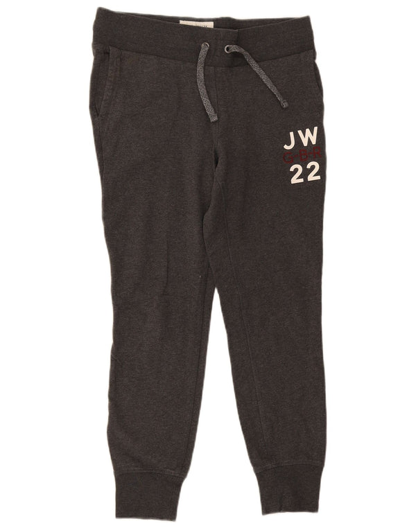 Jack Wills Pantalon de survêtement graphique pour femme Joggers UK 10 Small Gris