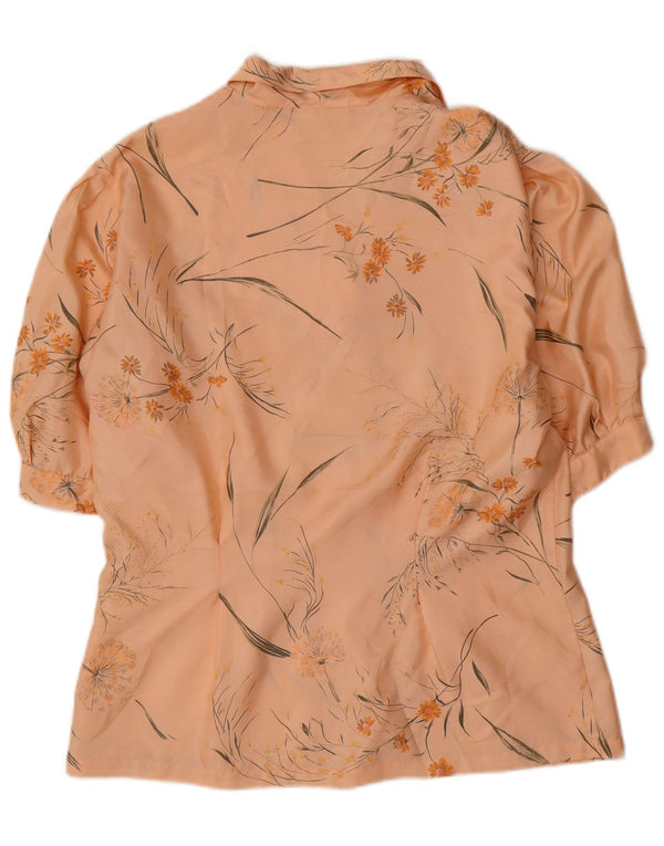 Penny Black Womens Short Sleeve Shirt Blouse IT 46 Large Pink Floral