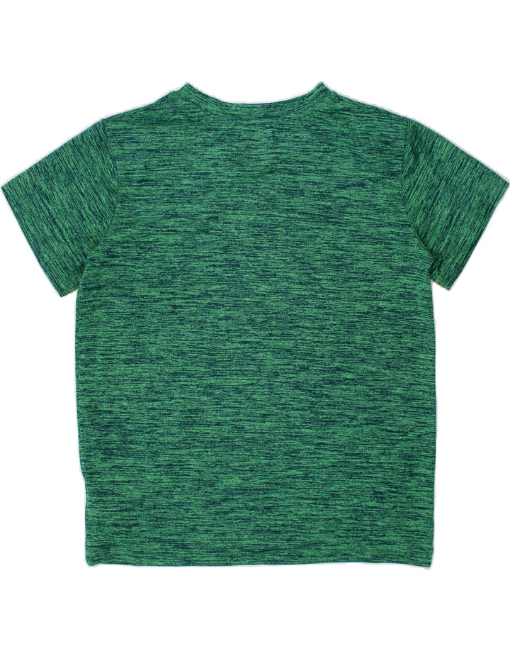 CHAMPION Boys T-Shirt Top 7-8 Years Green Flecked Polyester Vintage Champion and Second-Hand Champion from Messina Hembry 