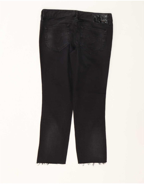 Jeans slim da donna Diesel Cuddy Crop W28 L25 cotone nero