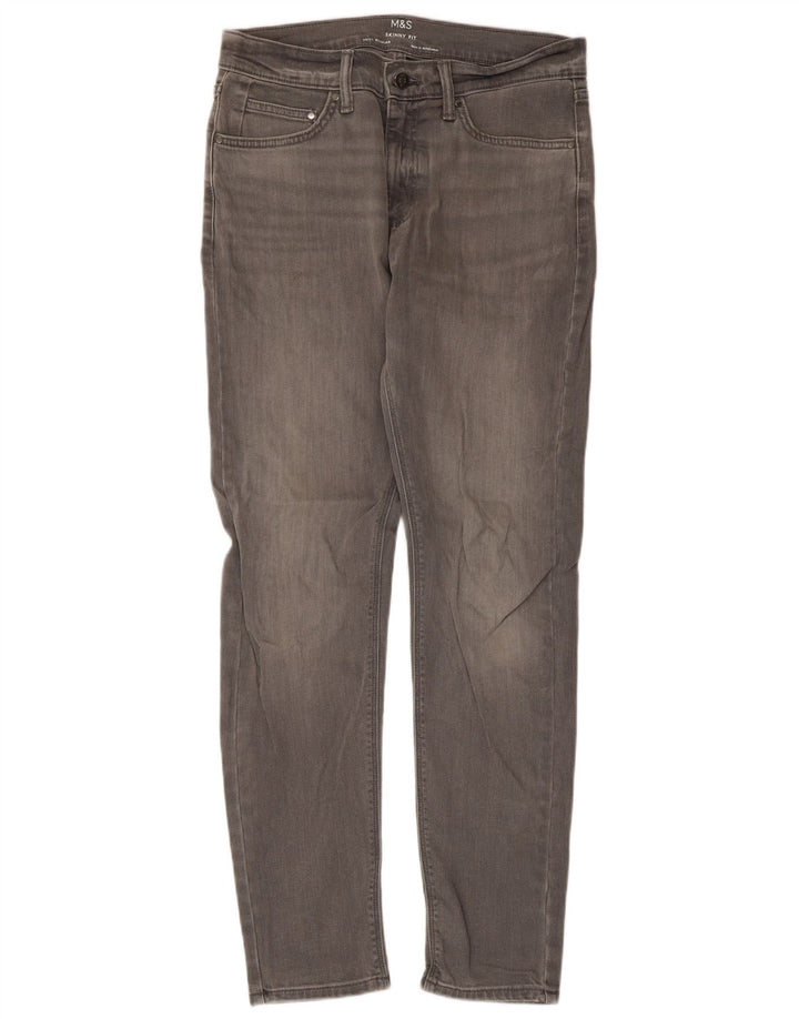 Marks & Spencer Mens Skinny Jeans W30 L31 Grey Cotton
