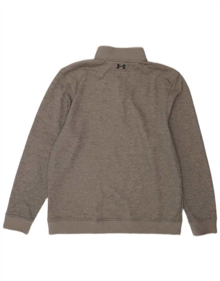 Under Armour Cold Gear Sweat-shirt à col zippé pour homme Gris chiné