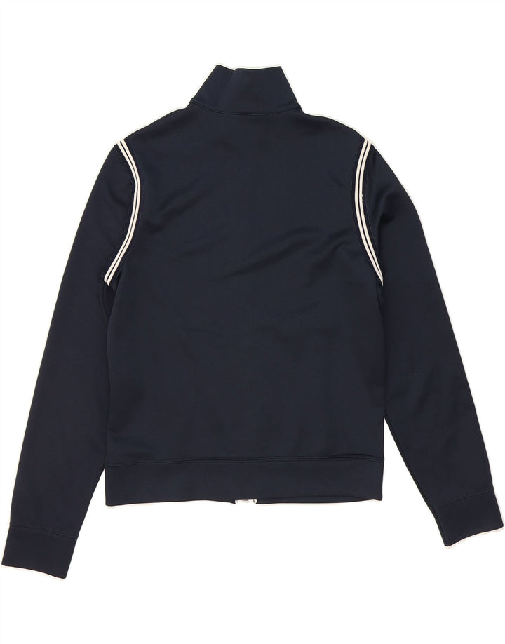 PLAYLIFE Womens Tracksuit Top Jacket UK 12 Medium Navy Blue Polyester Vintage Playlife and Second-Hand Playlife from Messina Hembry 