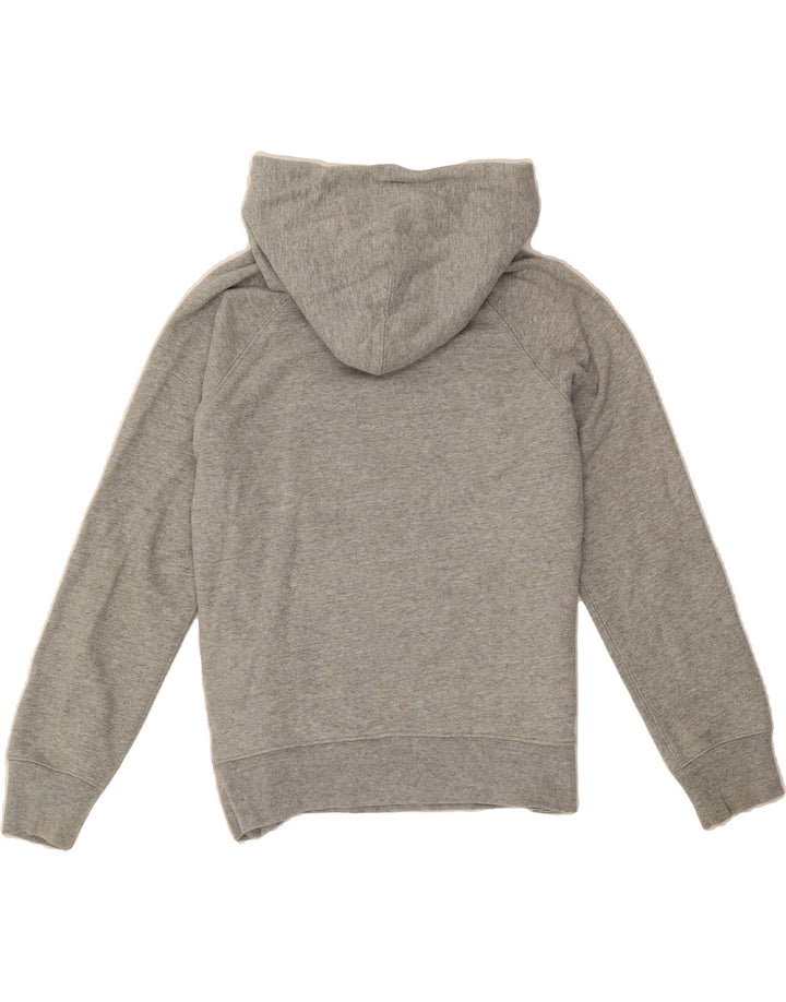 LEVI'S Womens Oversized Graphic Hoodie Jumper UK 2 2XS Grey Cotton Vintage Levi's and Second-Hand Levi's from Messina Hembry 