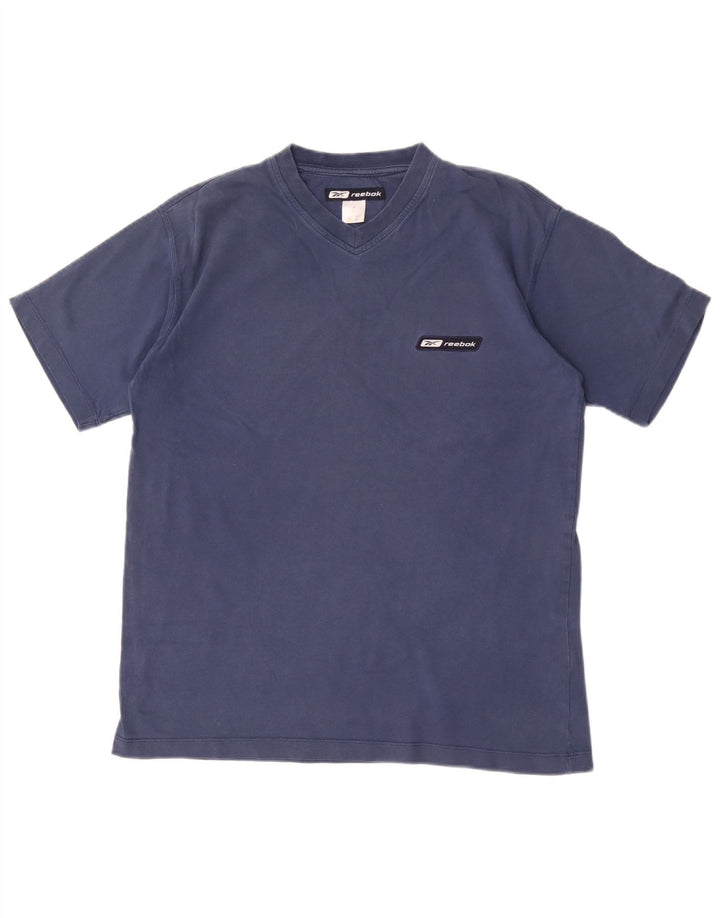 Reebok Mens T-Shirt Top Small Navy Blue Cotton
