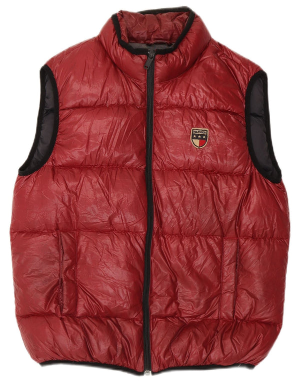Tommy Hilfiger Mens Padded Gilet UK 36 Small Red Polyester